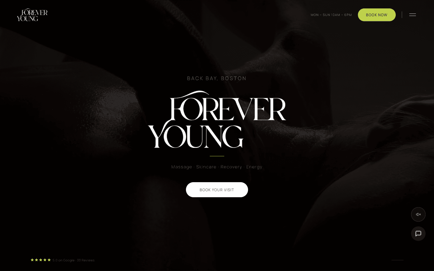 Forever Young Spa — Boston medspa site + booking automation